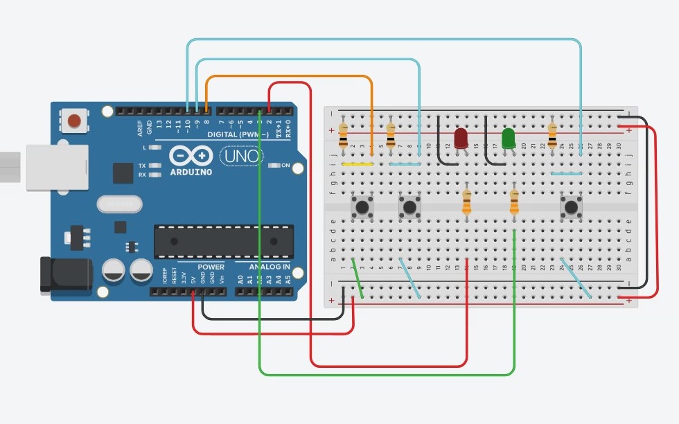 arduino birden fazla buton